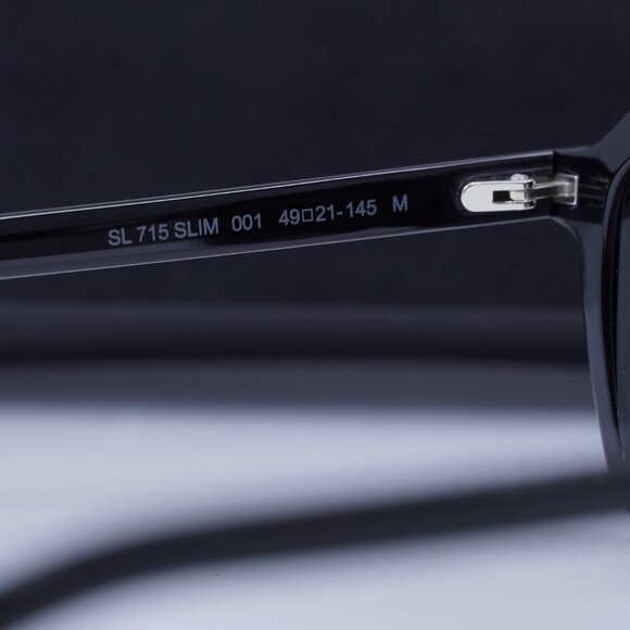 Final Price! Saint Laurent SL715 SLIM 001 Black Sunglasses - Picture 6 of 9